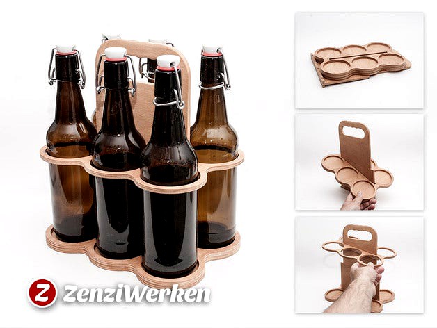 Flat-pack Beer Crate cnc/laser by ZenziWerken