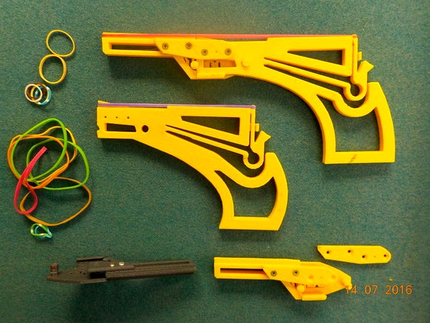 Pistolet à élastique -G2- Rubber Band Gun by AlainDucros