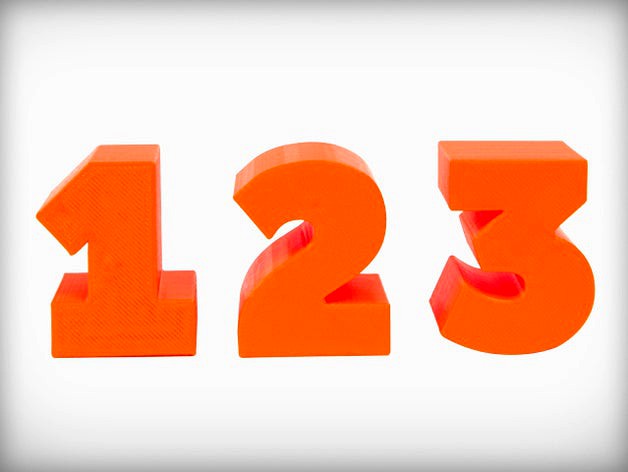 Numbers Set by MakerBot