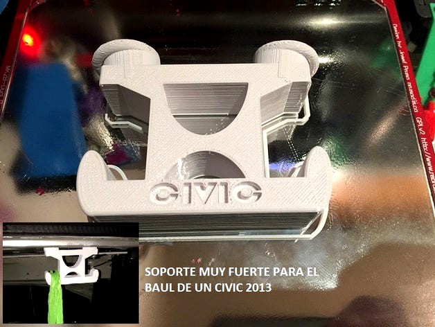 Soporte bolsas baul Honda Civic 2013 by danteamil