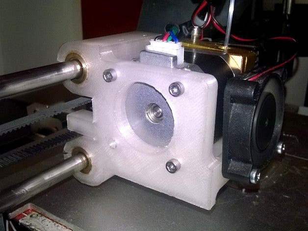 Prusa carro para extrusor MK8 carriage by buenobarrera1981