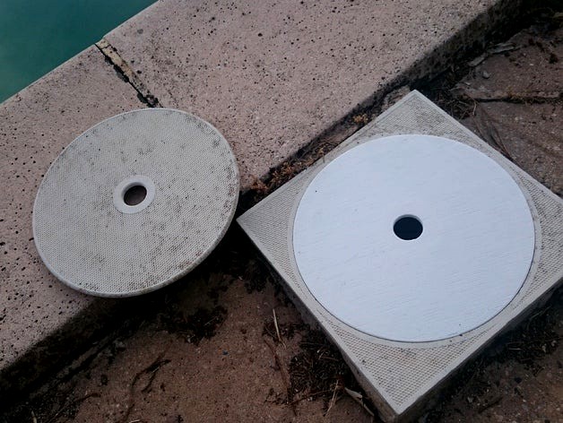 Pool Skimmer cover (dia. 21cm) by mag9erik