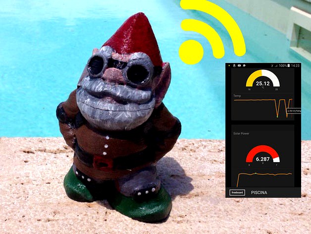 GnomIoT - The Solar Powered Garden Sensor by 3DRacers