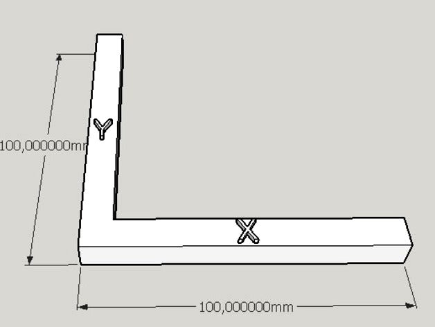 Steps calibration ruler 100mm x 100mm by alebrescia