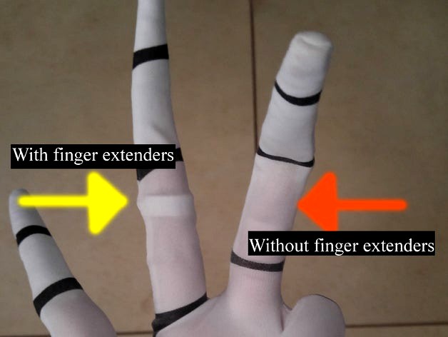 Finger Tip Glove Extenders by bermantdesigns