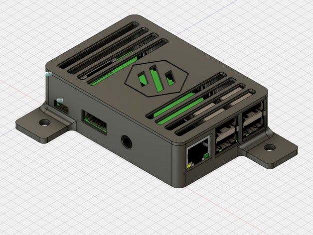 VORON Raspberry Pi Case (2020 Extrusion Corner Mount) by takai