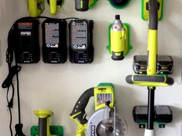 Ryobi 18V tool holders by barty3d