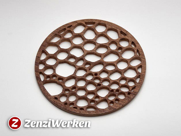 Cell Structure Trivet cnc/laser by ZenziWerken