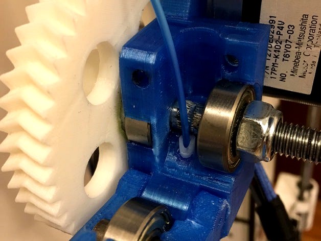 Ultimate Greg's Wade's Geared Extruder - Bowden version w/ PTFE Liner by elahd