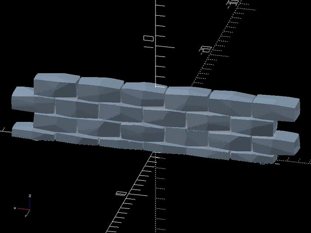 Customizable Interlocking Wall by drxenocide