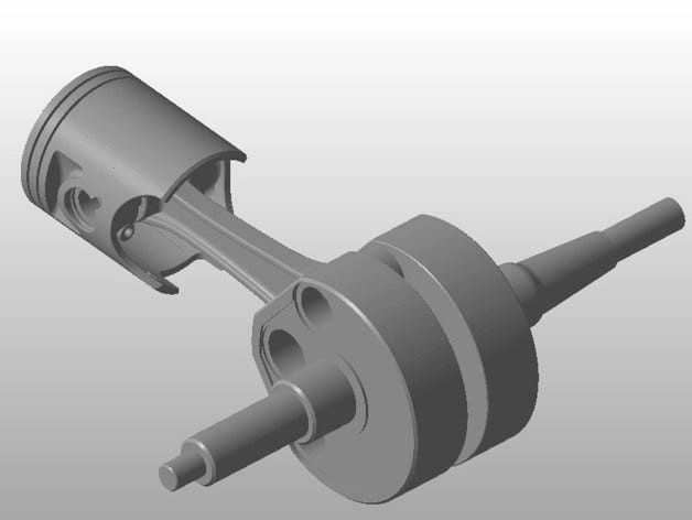 Crankshaft and piston Yamaha DTR 125 by powercam