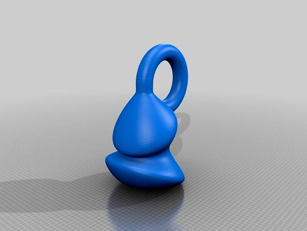 Klein bottle sqashed - OpenSCAD  by Parkinbot