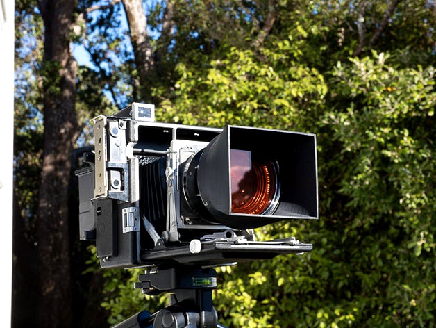 Sun shade for Aero Ektar 178mm lens by stormpetrel