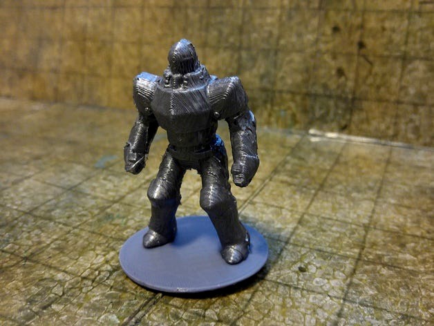 28mm Scale Miniature: Iron Golem by liemprefon