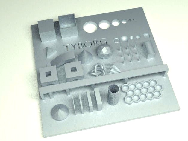 Test Your 3D Printer! (v.1) by Tyborg