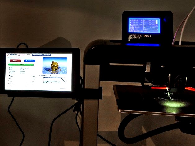 7" Raspberry Pi Display Holder for FELIX Pro 1 by repetier