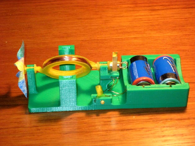 A Simple Direct Current Electric Motor by retrofluffyboy