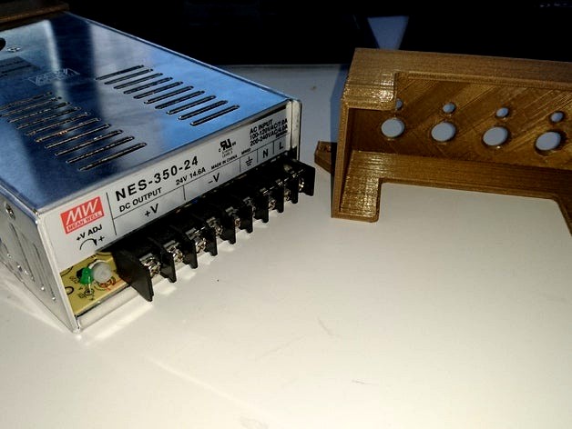Halterung für ein 24V Meanwell Netzteil by Rics_3D