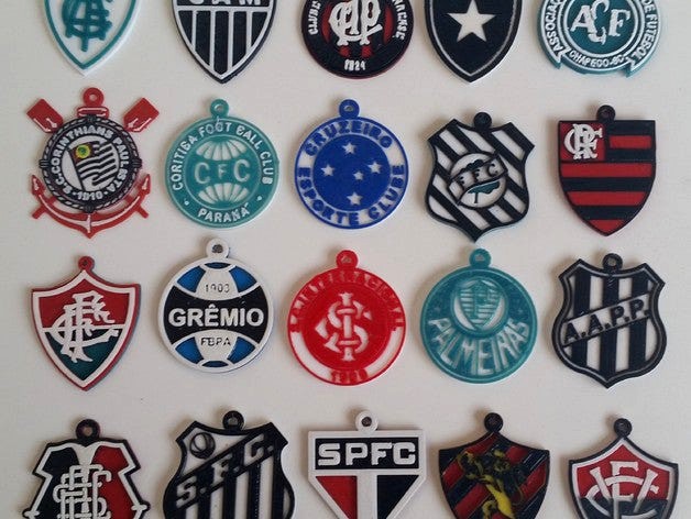 CHAVEIROS ESCUDOS DE TIMES BRASILEIRÃO 2016 by Regisder
