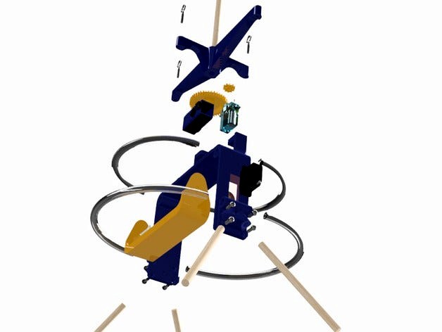 Saturn V Kaptery Exploded Model by ranon