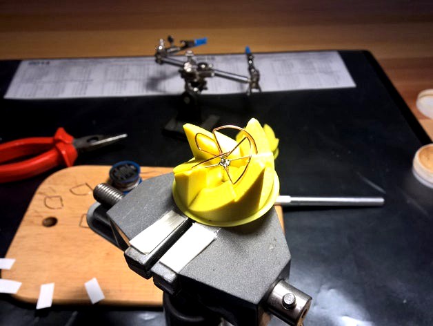 5.8GHz antenna four leaf soldering jig by ddark