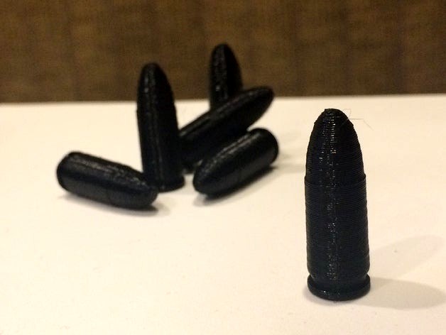 9mm Bullet Replica (High Res) by LToyCreations