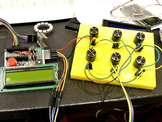 six variable poteniometer experimental lab by cheetahkid