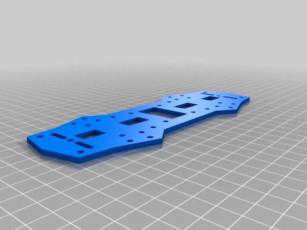 Base Plate for 250mm Multirotor by schome1