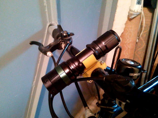 Bicycle Flashlight Holder by dpeter