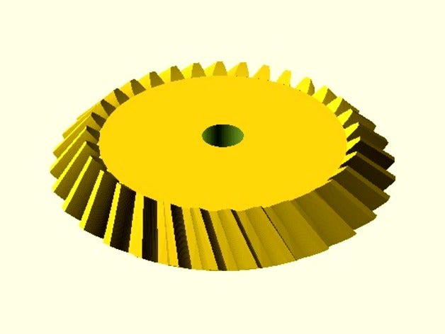 Parametrisches Kegelrad / Parametric Bevel Gear by janssen86