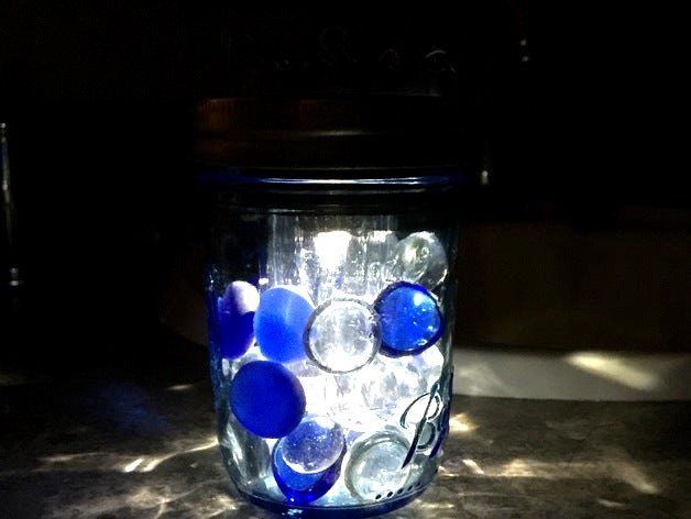 Solar Light Jar Lid by ClayMcKamey