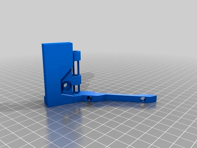 LCD Support - Adapter for reprap smart lcd support to PLAY 3D by Jotaperamez