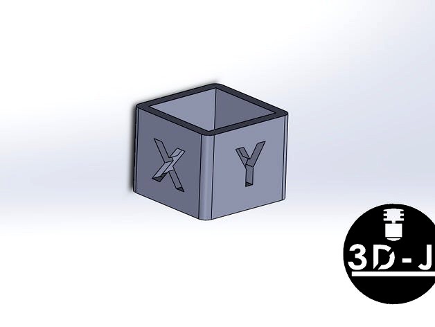 25mm x 25mm x 20mm Calibration Cube by 3DerJaeger