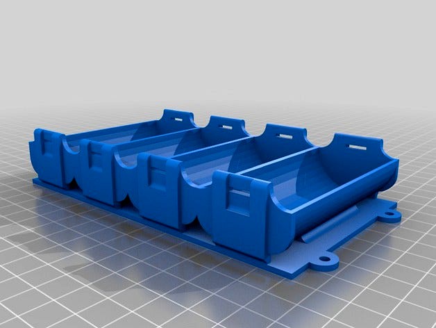 32650 Battery Holders - one and four cells by maker78