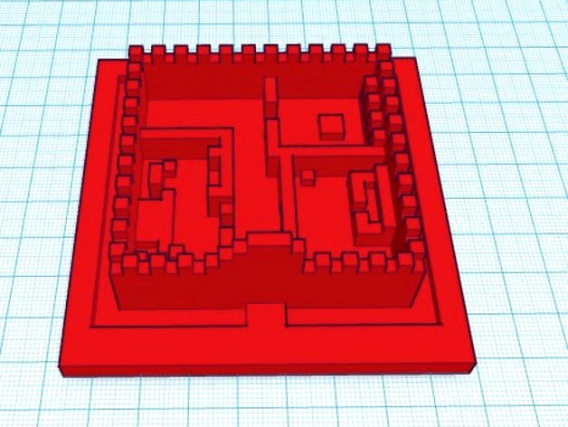 3D Printed Minecraft Castle Teaches Perimeter and Area by carlosvaras