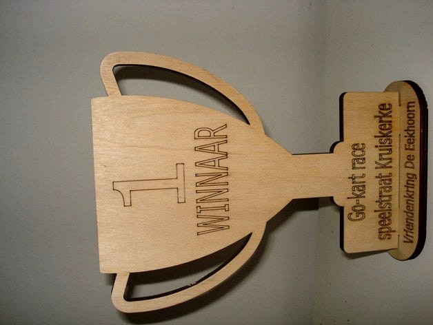 Laser cut trophy by frederikheytens