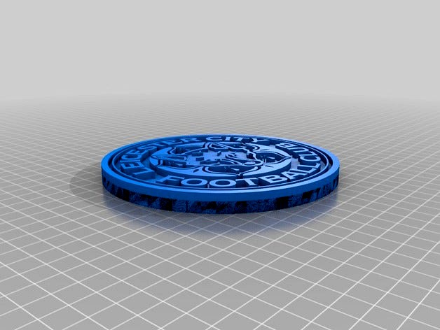 LEICESTER CITY F.C. 2015/16 PREMIER LEAGUE CHAMPIONS LOGO by roberto3d