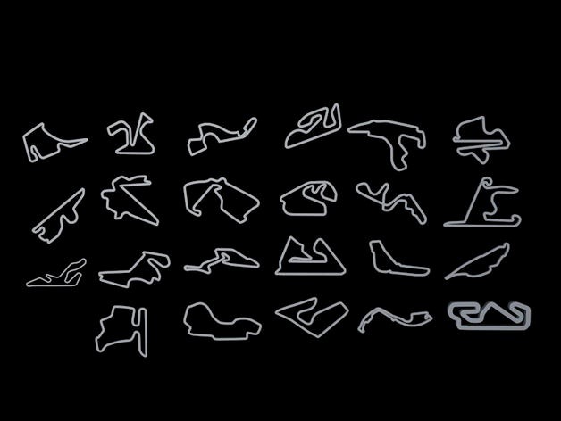 formula 1 key chain circuits by jaimecastegym18