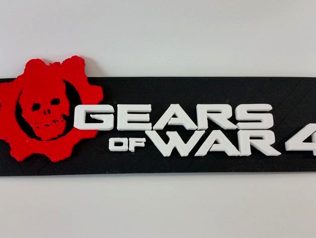 Gears of War 4 Logo Plate by ChaosCoreTech