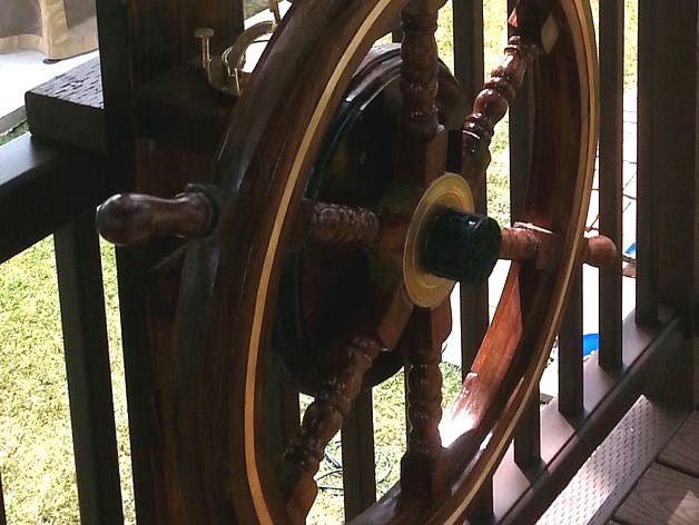 Pirate's Ship Wheel Hub by henryarnold