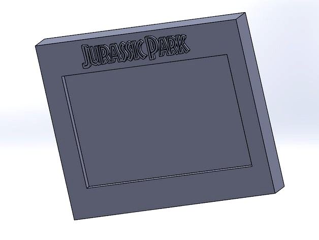 Jurassic park picture frame by ptitlaulau
