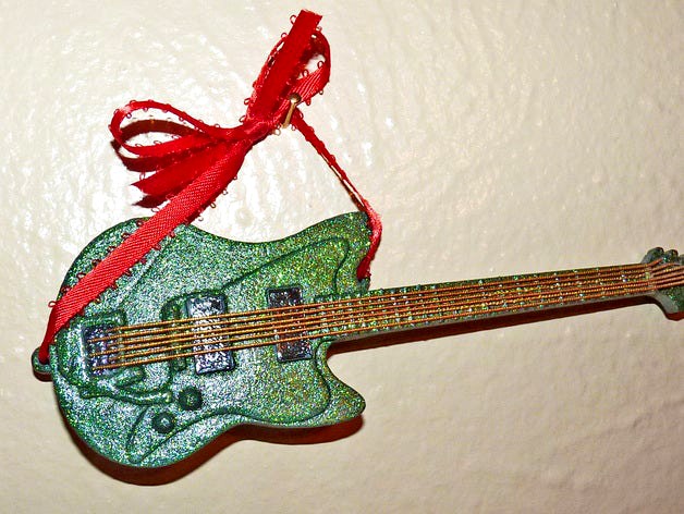 Electric Guitar Holiday Ornament by Gigi1970