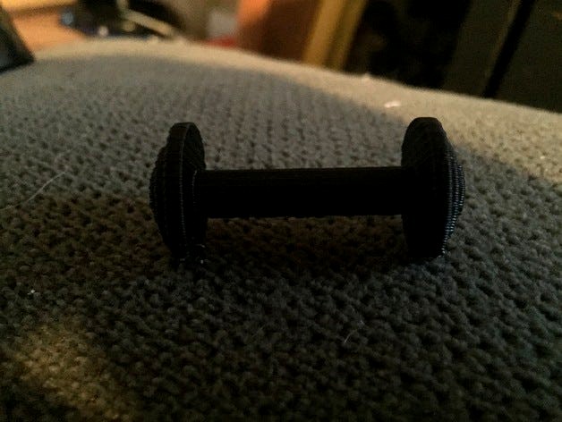 Miniature Dumbbell by OmegaInvader115