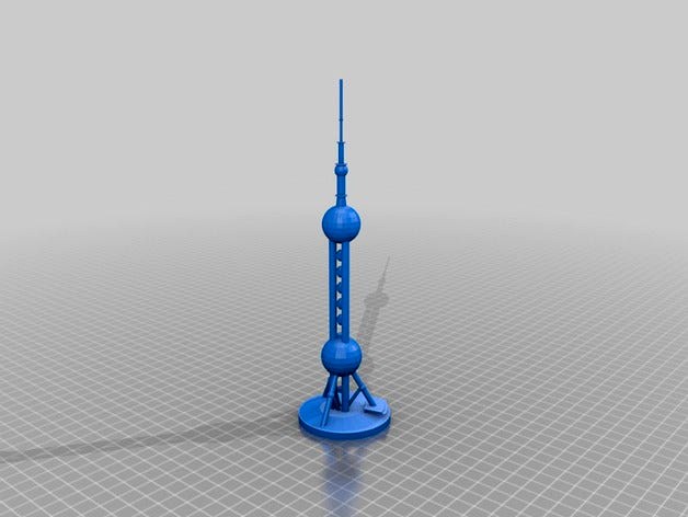 Oriental Pearl Tower model by tempuraki