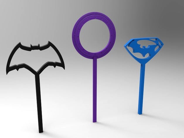 batman vs superman bubble wands by dav88