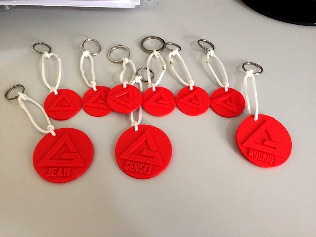 Gracie Barra - Jiujitsu Keychain by rodrigobika