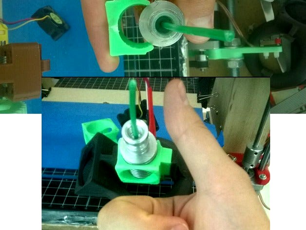 FAN duct china E3D clone 25mm by krikz