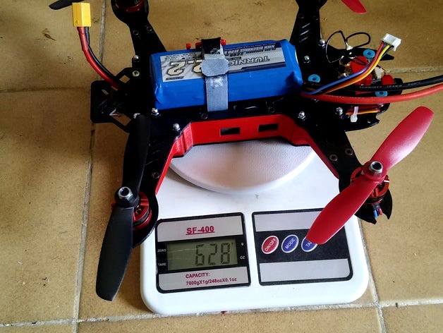 Maticora quadcopter 250 fpv gimbal by andredavanz