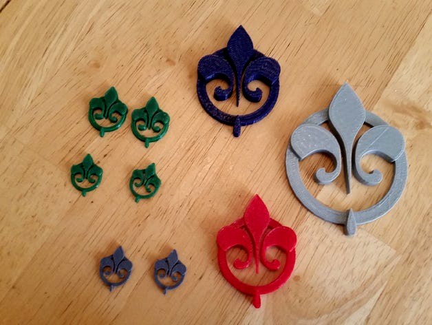 "The Originals" TV Show Fleur-de-lis Logo Jewelry (pendant or earrings) by Drahkan