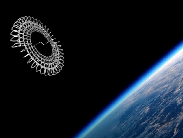 Spiral Space Station Rib by mikelepage